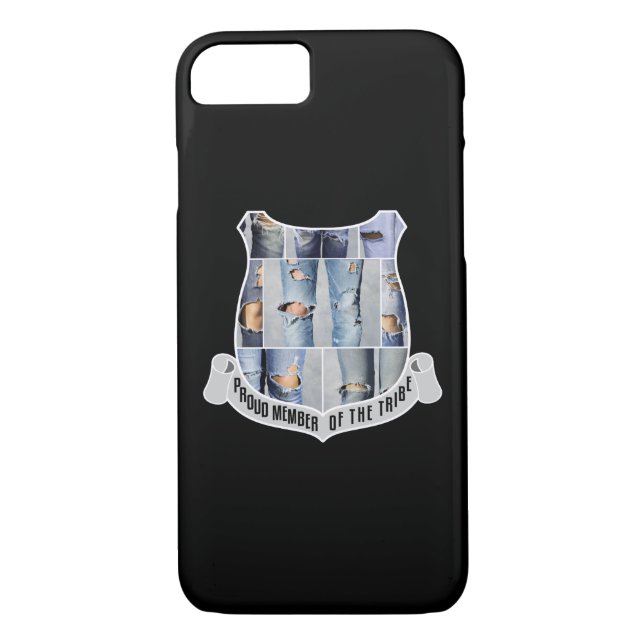 Proud Member Of The Tribe Customizable Black Case-Mate iPhone Case (Back)