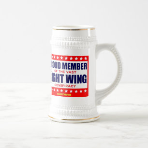 PROUD MEMBER OF THE VAST RIGHT WING CONSPIRACY BEER STEIN