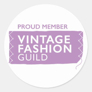 Proud Member of the Vintage Fashion Guild  Classic Round Sticker