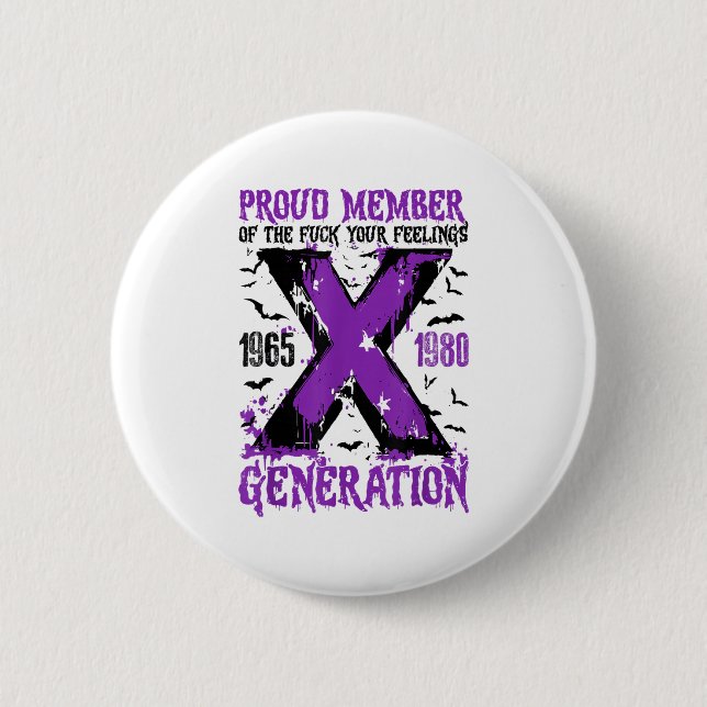 Proud Member X Generation For Your Feelings Hallow Button (Front)