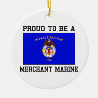 Proud Merchant Marine Ceramic Ornament