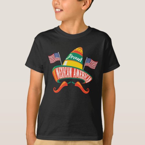 Proud Mexican American  Cinco De Mayo T_Shirt
