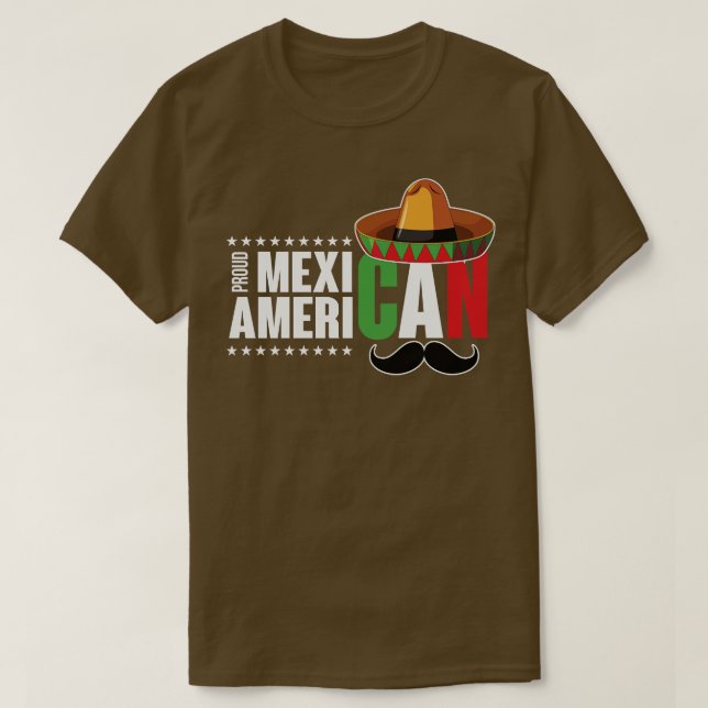 Proud Mexican American T-Shirt (Design Front)