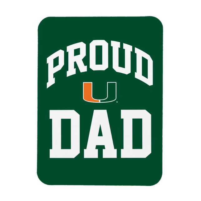 Proud Miami Family - the U Magnet (Vertical)