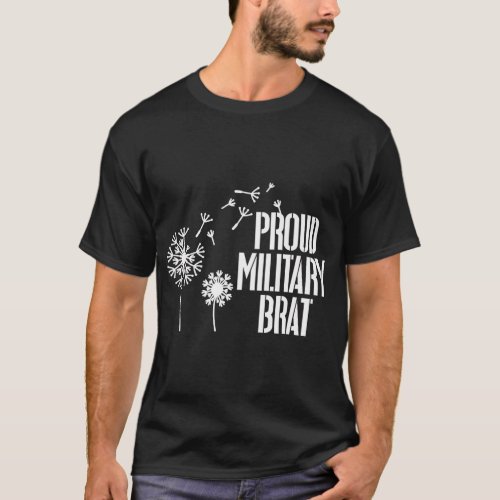 Proud Military Brat Military Child Month Purple Up T_Shirt