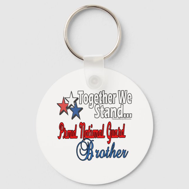 Proud Military Brother Keychain (Front)