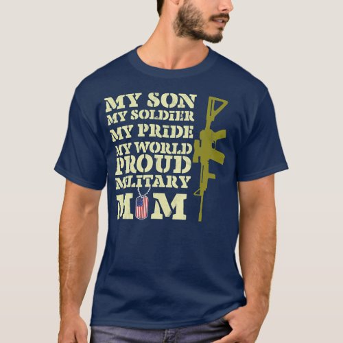 Proud Military Mom Gift T_Shirt