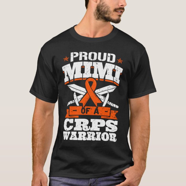 Proud Mimi Of A CRPS Warrior RSD Awareness Ribbon  T-Shirt (Front)