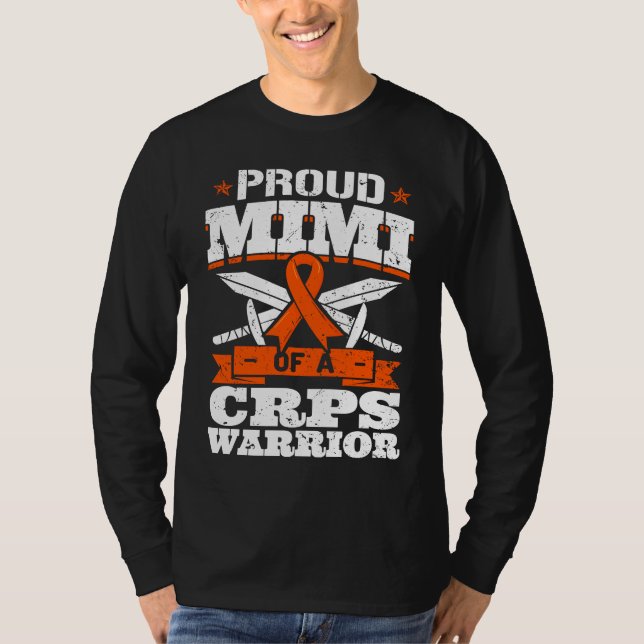 Proud Mimi Of A CRPS Warrior RSD Awareness Ribbon  T-Shirt (Front)