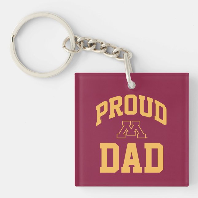 Proud Minnesota Dad Keychain (Front)