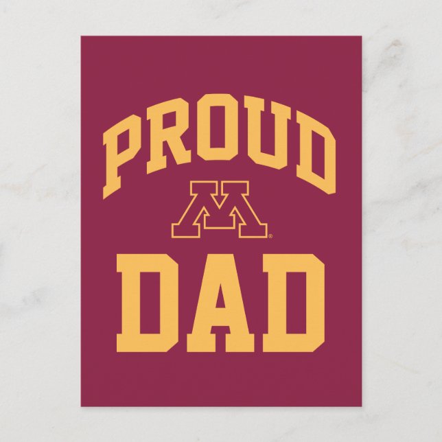 Proud Minnesota Dad Postcard (Front)