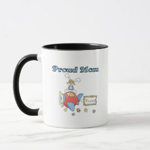 Proud Mom-Airplane It's a Boy tshirts and gifts Mug