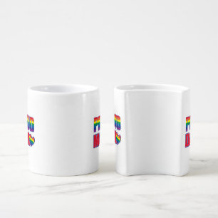 Proud Mom and Dad Gay Pride Coffee Mug Set