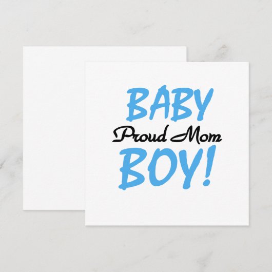 Proud Mom Baby Boy Gifts (Front/Back)