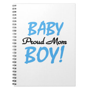 Proud Mom Baby Boy Gifts Notebook