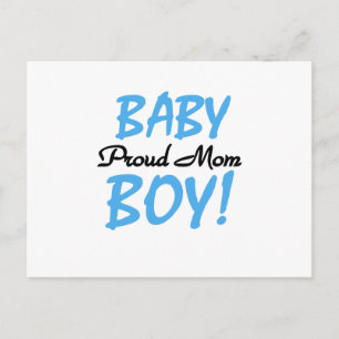 Proud Mom Baby Boy Tshirts and Gifts Postcard