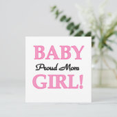 Proud Mom Baby Girl Gifts (Standing Front)