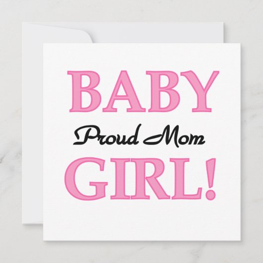 Proud Mom Baby Girl Gifts (Front)