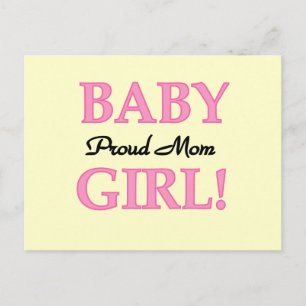 Proud Mom Baby Girl Tshirts and Gifts Postcard