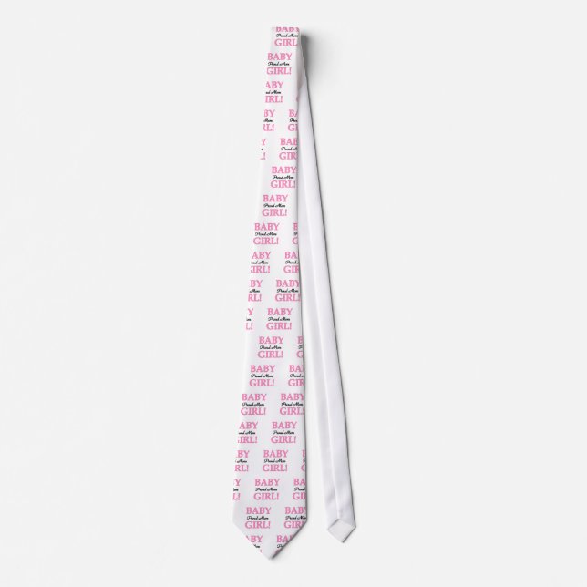 Proud Mom Baby Girl Tshirts and Gifts Tie (Front)