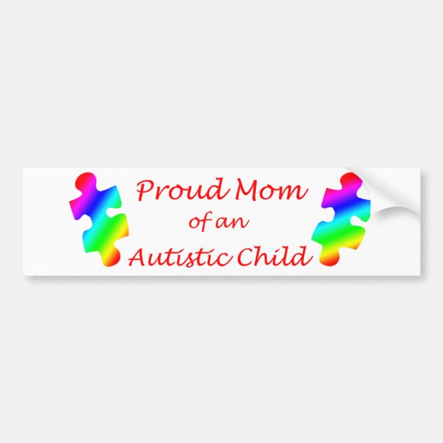 Proud Mom Bumper Sticker (Front)