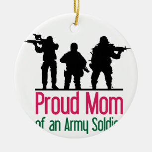 Proud Mom Ceramic Ornament
