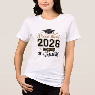 Proud Mom Class of 2026 Graduation 🎓  Tri-Blend Shirt