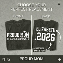 PROUD MOM • Class of 2026 Personalized Graduation