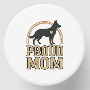 Proud Mom Dog Silhouette Vintage Vector Design_1 Mini Candle Favors