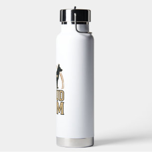 Proud Mom Dog Silhouette Vintage Vector Design_1 Water Bottle