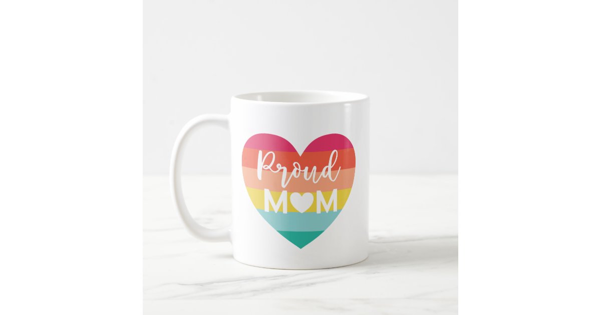 Mom with Heart Coffee Mug