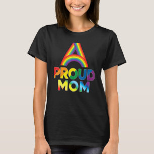 Proud Mom Lgbt Pride Gay Lesbian Rainbow Colorful T-Shirt