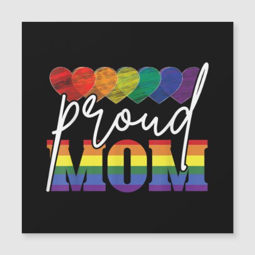 Proud Mom Mothers Day Gift LGBTQ Rainbow Flag Gay