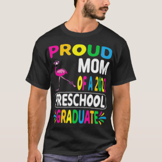 Proud Mom of 2022 Preschool Flamingo Wearing Hat G T-Shirt