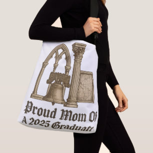 Proud Mom of 2025 Grad Classic Euro History Style Crossbody Bag