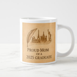 Proud Mom of 2025 History Grad – Landmark Art Giant Coffee Mug