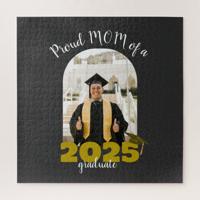 Proud mom of a 2025 graduate Custom Photo Jigsaw Puzzle (Vertical)