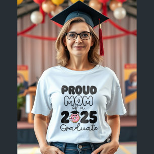 proud mom of a 2025 graduate donut graduation Tri-Blend shirt