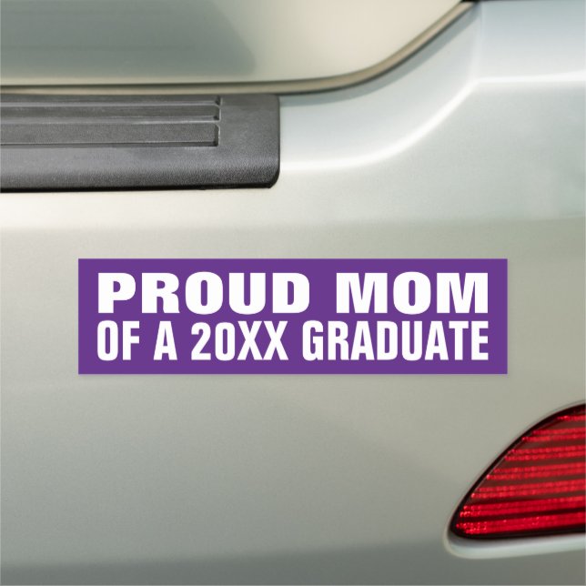 Proud mom of a 2025 graduate graduation party car magnet (In Situ)