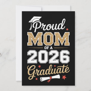 Proud Mom Of A 2026 Graduate Class Of Graduation Announcement