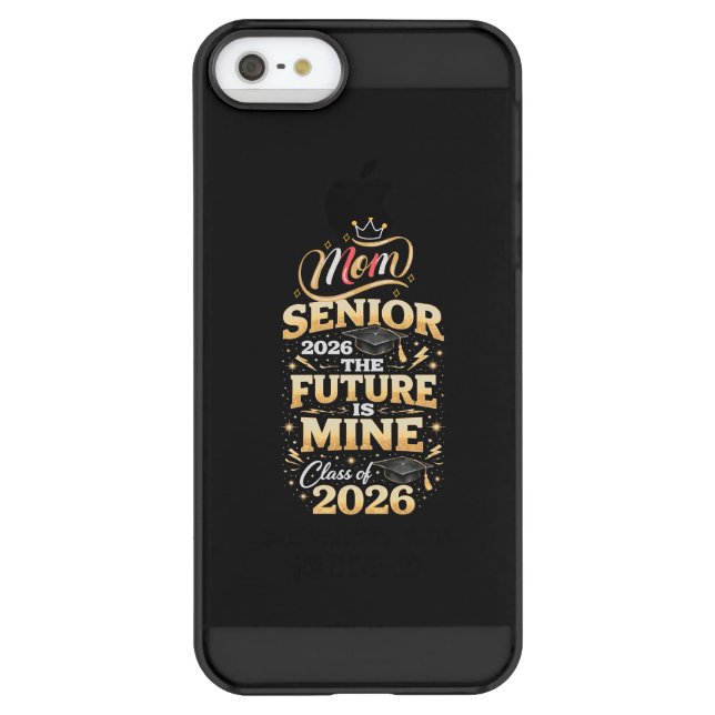 Proud Mom of a 2026 Graduate Uncommon iPhone Case (Back)