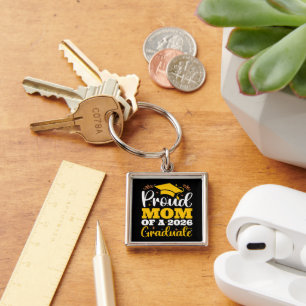 Proud Mom Of A 2026 Personalized Graduation Mother Keychain