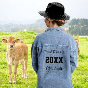 Proud Mom of a 20XX Graduate  Denim Jacket