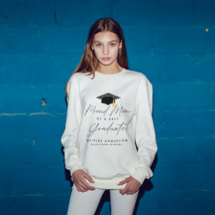 Proud mom of a class of 20YY graduate script Sweatshirt