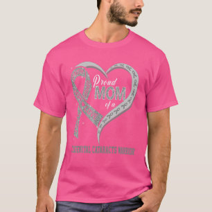 Proud Mom Of A Congenital Cataracts Warrior Ribbon T-Shirt