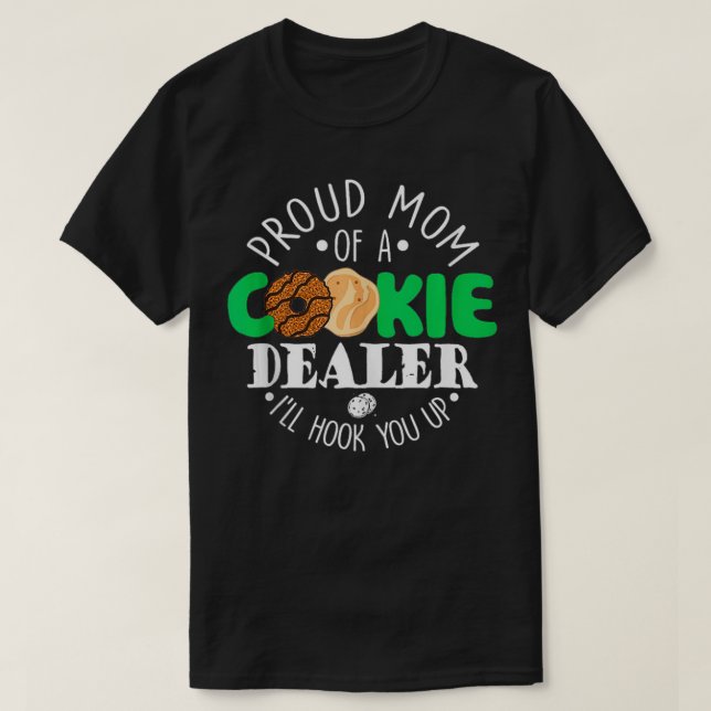 Proud Mom Of A Cookie Dealer 8  T-Shirt (Design Front)