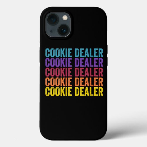Proud Mom Of A Cookie Dealer Girl Troop Leader Sco iPhone 13 Case