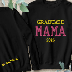 Proud Mom of a Graduate Embroidered Shirt
