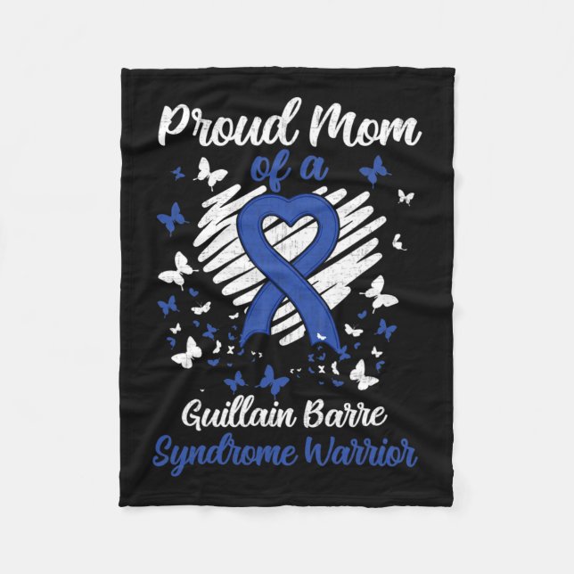 Proud Mom Of A Guillain-barre Syndrome Warrior Cos Fleece Blanket (Front)