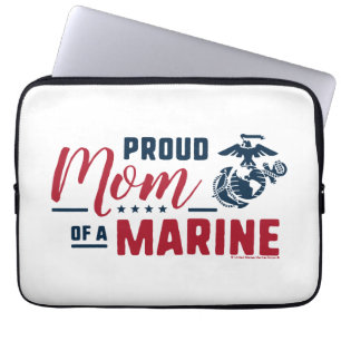 Proud Mom of a Marine - Color Laptop Sleeve